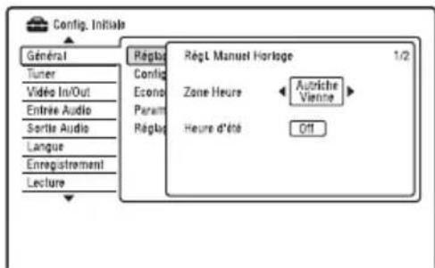 SONY RDRHX950 - Réglage Horloge - 2