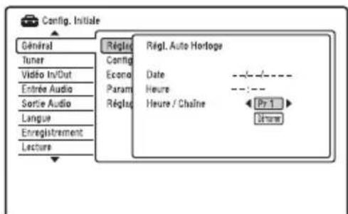 SONY RDRHX950 - Réglage Horloge - 1