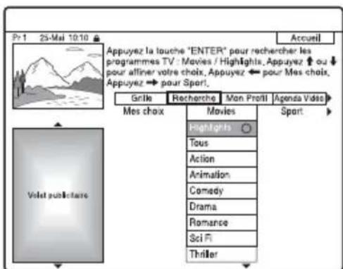 SONY RDRHX950 - Recherche d'une émission à l'aide du système GUIDE Plus+ - 2