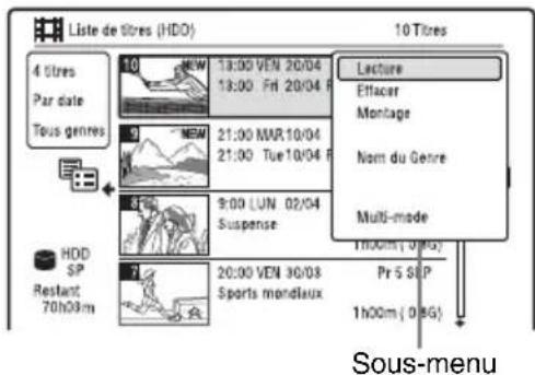 SONY RDRHX950 - Appuyez sur TITLE LIST. - 3