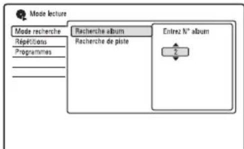 SONY RDRHX950 - Recherche d'une plage audio - 2