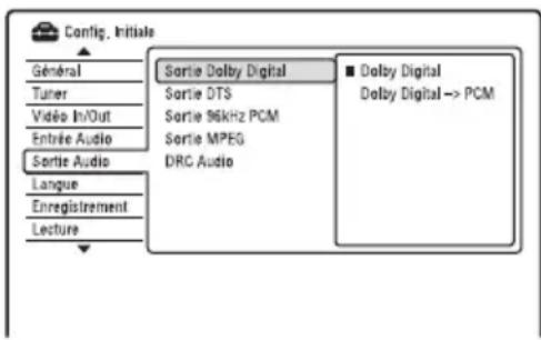 SONY RDRHX950 - Réglages de la sortie audio (Sortie Audio) - 1