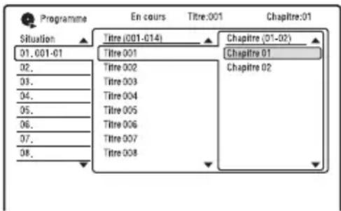 SONY RDRHX950 - Creation d'un programme de lecture (Programmes) - 1
