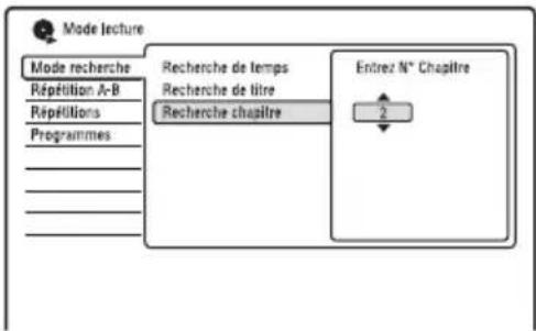 SONY RDRHX950 - Recherche d'un temps/ titre/chapitre/plage, etc. - 3