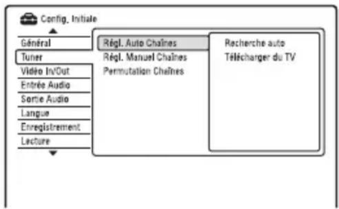 SONY RDRHX950 - Réglages de réception d'antenne (Tuner) - 1