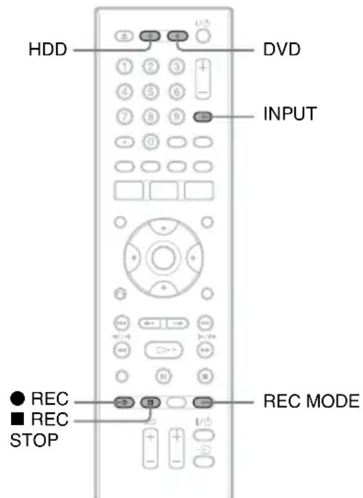 SONY RDRHX950 - Enregistrement depuis un apparéil externe - 2