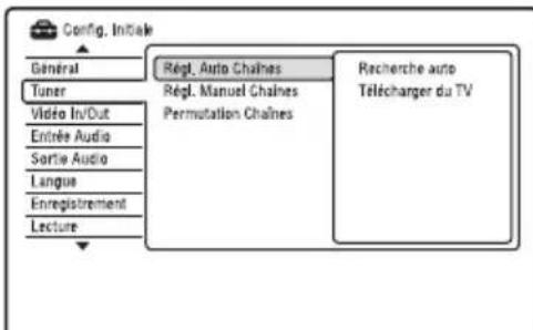 SONY RDRHX950 - Réglage des chaînes du décodeur externe (décodeur analogique de TV payante/Canal+) - 6