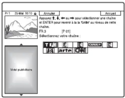 SONY RDRHX950 - Pour selectionner une chaîne rapidement à l'aide des logos de chaîne - 1