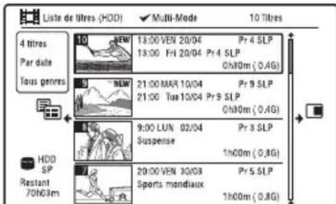 SONY RDRHX950 - Sélectionnez « Multi-mode », puis appuyez sur ENTER. - 1
