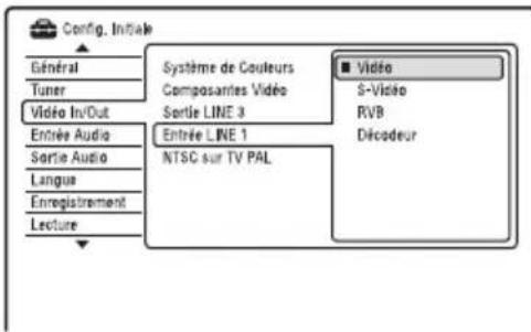 SONY RDRHX950 - Réglage des chaînes du décodeur externe (décodeur analogique de TV payante/Canal+) - 5