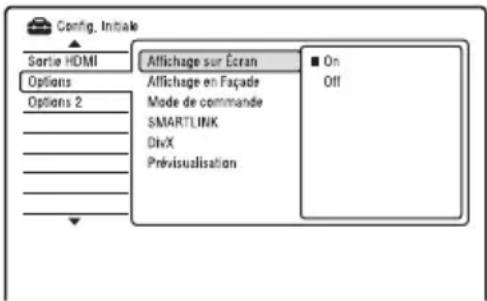 SONY RDRHX950 - Autres réglages (Options) - 1