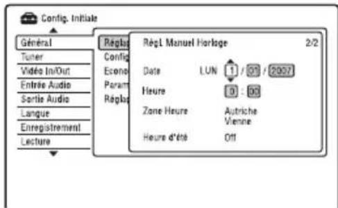 SONY RDRHX950 - Réglage Horloge - 3