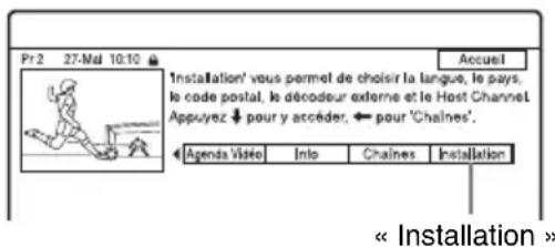 SONY RDRHXD1090 - Recherche de la chaîne partenaire GUIDE Plus+ (Installation) - 1