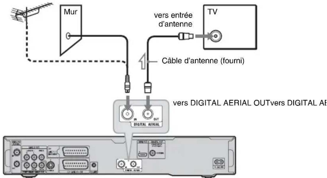 SONY RDRHXD1090 - A: Réception de télévision numérique terrestre (Pour la télévision numérique) - 1