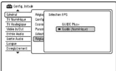 SONY RDRHXD1090 - Sélection EPG - 1