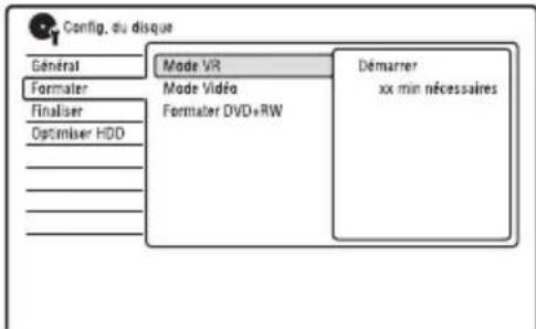 SONY RDRHXD1090 - Sélectionnez « Formater », puis appuyez sur ENTER. - 1