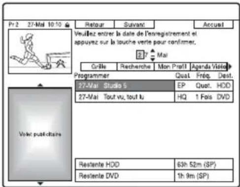 SONY RDRHXD1090 - Appuyez sur la touche verte (« Modifier »). - 1
