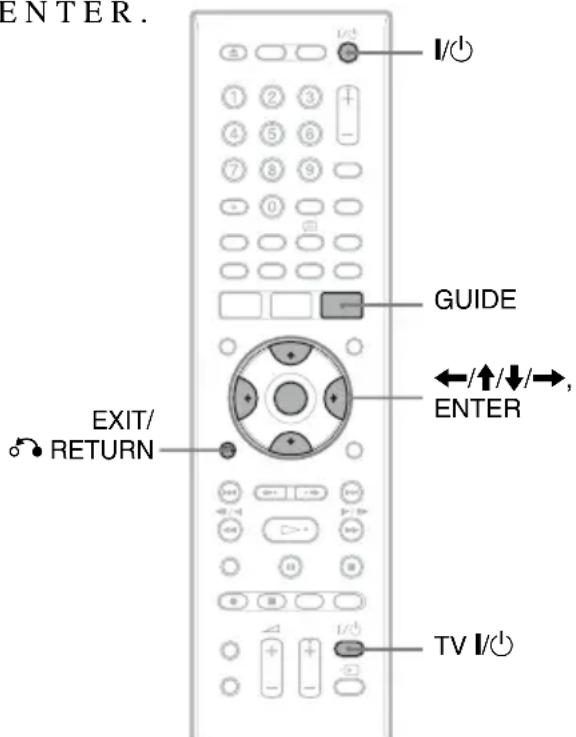 SONY RDRHXD1090 - Étape 7 : Réglage facile - 1