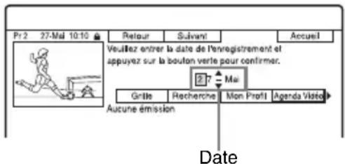 SONY RDRHXD1090 - Appuyez sur la touche verte (« Manuel »). - 2