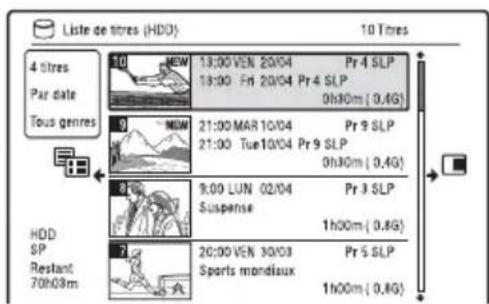 SONY RDRHXD1090 - Appuyez sur TITLE LIST. - 1