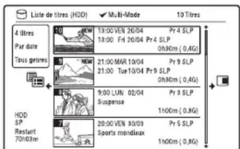 SONY RDRHXD1090 - Sélectionnez « Multi-mode » et appuyez sur ENTER. - 1