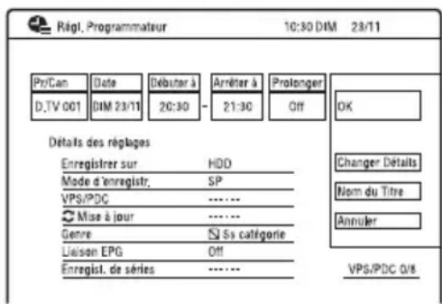 SONY RDRHXD1090 - Sélectionnez une option, puis appuyez sur ENTER. - 1