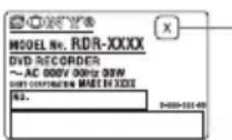 SONY RDRHXD890 - Code de zone (DVD vidéo seulement) - 1