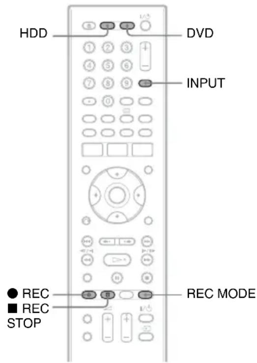 SONY RDRHXD970 - Enregistrement depuis un appareil externe - 2