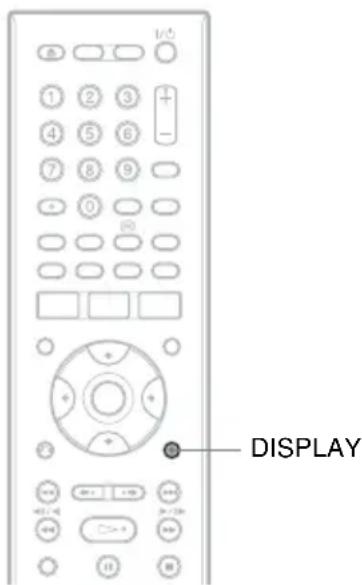 SONY RDRHXD970 - Affichage du temps de lecture et des informations de lecture - 2