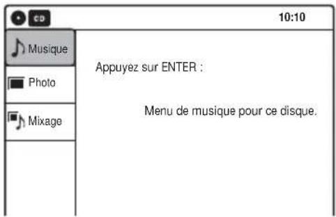 10:10 Musique Appuyez sur ENTER : Photo Menu de musique pour ce disque. Mixage