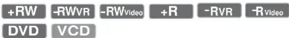 +RW -RWVR -RWVideo +R -RVR -RVideo DVD VCD