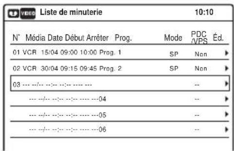 Liste de minuterie 10:10 N° Média Date Début Arrêter Prog. Mode PDC Éd. 01 VCR 15:04 09:00 10:00 Prog. 1 SP Non ▶ 02 VCR 30:04 09:15 09:45 Prog. 2 SP Non ▶ 03 --- --- --- --- --- --- --- --- --- --- --- --- --- --- --- --- --- --- --- --- --- --- --- --- --- --- --- --- --- --- --- --- --- --- --- --- --- --- --- --- --- --- --- --- --- --- --- --- --- --- --- --- --- --- --- --- --- --- --- --- --- --- --- --- --- --- --- --- --- --- --- --- --- --- --- --- --- --- --- --- --- --- --- --- --- --- --- --- --- --- --- --- --- --- --- --- --- --- --- --- --- --- --- --- --- --- --- --- --- ---- ---- ---- ---- ---- ---- ---- ---- ---- ---- ---- ---- ---- ---- ---- ---- ---- ---- ---- ---- ---- ---- ---- ---- ---- ---- ---- ---- ---- ---- ---- ---- ---- ---- ---- ---- ---- ---- ---- ---- ---- ---- ---- ---- ---- ---- ---- ---- ---- ---- ---- ---- ---- ---- ---- ---- ---- ---- ---- ---- ---- ---- ---- ---- ---- ---- ---- ---- ---- ---- ---- ---- ---- ---- ---- ---- ---- ---- ---- ---- ---- ---- ---- ---- ---- ---- ---- ---- ---- ---- ---- ---- ---- ---- ---- ---- ---- ---- ---- ---- ----- ----- ----- ----- ----- ----- ----- ----- ----- ----- ----- ----- ----- ----- ----- ----- ----- ----- ----- ----- ----- ----- ----- ----- ----- ----- ----- ----- ----- ----- ----- ----- ----- ----- ----- ----- ----- ----- ----- ----- ----- ----- ----- ----- ----- ----- ----- ----- ----- ----- ----- ----- ----- ----- ----- ----- ----- ----- ----- ----- ----- ----- ----- ----- ----- ----- ----- ----- ----- ----- ----- ----- ----- ----- ----- ----- ------- ------- ------- ------- ------- ------- ------- ------- ------- ------- ------- ------- ------- ------- ------- ------- ------- ------- ------- ------- ------- ------- ------- ------- ------- ------- ------- ------- ------- ------- ------- ------- ------- ------- ------- ------- ------- ------- ------- ------- ------- ------- ------- ------- ------- ------- ------- ------- ------- ------- ------- ------- ------- ------- ------- ------- ------- ------- ------- ------- ------- ------- ------- ------- ------- ------- ------- ------- ------- ------- ------- ------- ------- ------- ------- ------- ------- ------- ------- ------- ------- ------- ------- ------- ------- ------- ------- ------- ------- ------- ------- ------- ------- ------- ------- ------- ------- ------- ------- ---------------- ------- ------- ------- ------- ------- ------- ------- ------- ------- ------- ------- ------- ------- ------- ------- ------- ------- ------- ------- ------- ------- ------- ------- ------- ------- ------- ------- ------- ------- ------- ------- ------- ------- ------- ------- ------- ------- ------- ------- ------- ------- ------- ------- ------- ------- ------- ------- ------- ------- ------- ------- ------- ------- ------- ------- ------- ------- ------- ------- ------- ------- ------- ------- ------- ------- ------- ------- ------- ------- ------- ------- ------- ------- ------- ------- ------- ------- ------- ------- ------- ------- ------- ------- ------- ------- ------- ------- ------- ------- ------- ------- ------- ------- ------- ------- ------- ------- ------- ------- -------- -------- -------- -------- -------- -------- -------- -------- -------- -------- -------- -------- -------- -------- -------- -------- -------- -------- -------- -------- -------- -------- -------- -------- -------- -------- -------- -------- -------- -------- -------- -------- -------- -------- -------- -------- -------- -------- -------- -------- -------- -------- -------- -------- -------- -------- -------- -------- -------- -------- -------- -------- -------- -------- -------- -------- -------- -------- -------- -------- -------- -------- -------- -------- -------- -------- -------- -------- -------- -------- -------- -------- -------- -------- -------- -------- -------- -------- -------- -------- -------- -------- -------- -------- -------- -------- -------- -------- -------- -------- -------- -------- -------- -------- -------- -------- -------- -------- -------- ------------------ -------- -------- -------- -------- -------- -------- -------- -------- -------- -------- -------- -------- -------- -------- -------- -------- -------- -------- -------- -------- -------- -------- -------- -------- -------- -------- -------- -------- -------- -------- -------- -------- -------- -------- -------- -------- -------- -------- -------- -------- -------- -------- -------- -------- -------- -------- -------- -------- -------- ------------------ ------------------ ------------------ ------------------ ------------------ ------------------------------------------------------------------------------------------------------------------------------------------------------------------------------------------------------------------------------------------------------------------------------------------------------------------------------------------------------------------------------------------------------------------------------------------------------------------------------------------------------------------------------------------------------------------------------------------------------------------------------------------------------------------------------------------------------------------------------------------------------------------------------------------------------------------------------------------------------------------------------------------------------------------------------------------------------------------------------------------------------------------------------------------------ --------- ------ ---------- ------ ---------- ------ ---------- ------ ---------- ------ ---------- ------ ---------- ------ ---------- ------ ---------- ------ ---------- ------ ---------- ------ ---------- ------ ---------- ------ ---------- ------ ---------- ------ ---------- ------ ---------- ------ ---------- ------ ---------- ------ ---------- ------ ---------- ------ ---------- ------ ---------- ------ ---------- ------ ---------- ------ ---------- ------ ---------- ------ ---------- ------ ---------- ------ ---------- ------ ---------- ------ ---------- ------ ---------- ------ ---------- ------ ---------- ------ ---------- ------ ---------- ------ ---------- ------ ---------- ------ ---------- ------ ---------- ------ ---------- ------ ---------- ------ ---------- ------ ---------- ------ ---------- ------ ---------- ------ ---------- ------ ---------- ------ ---------- ------ ---------- ------ -------------------- ---------- ------ ---------- ------ ---------- ------ ---------- ------ ---------- ------ ---------- ------ ---------- ------ ---------- ------ ---------- ------ ---------- ------ ---------- ------ ---------- ------ ---------- ------ ---------- ------ ---------- ------ ---------- ------ ---------- ------ ---------- ------ ---------- ------ ---------- ------ ---------- ------ ---------- ------ ---------- ------ ---------- ------ -------------------- ----------- -------------------- --------- ------ -------------------- --------- ------ -------------------- --------- ------ -------------------- --------- ------ -------------------- --------- ------ -------------------- --------- ------ -------------------- --------- ------ -------------------- --------- ------ -------------------- --------- ------ -------------------- --------- ------ -------------------- --------- ------ -------------------- --------- ------ -------------------- --------- ------ -------------------- --------- ------ -------------------- --------- ------ -------------------- --------- ------ -------------------- --------- ------ -------------------- --------- ------ -------------------- --------- ------ -------------------- --------- ------ -------------------- --------- ------ -------------------- --------- ------ -------------------- --------- ------ -------------------- --------- ------ -------------------- --------- ------ -------------------- --------- -- ----------- ----------------------- ~ - - - - - - - - - - - - - - - - - - - - - - - - - - - - - - - - - - - - - - - - - - - - - - - - - - - - - - - - - - - - - - - - - - - - - - - - - - - - - - - - - - - - - - - - - - - - - - - - - - - - - --- ... /--- /--- /--- /--- /--- /--- /--- /--- /--- /--- /--- /--- /--- /--- /--- /--- /--- /--- /--- /--- /--- /--- /--- /--- /--- /--- /--- /--- /--- /--- /--- /--- /--- /--- /--- /--- /--- /--- /--- /--- /--- /--- /--- /--- /--- /--- /--- /--- /--- /--- /-----