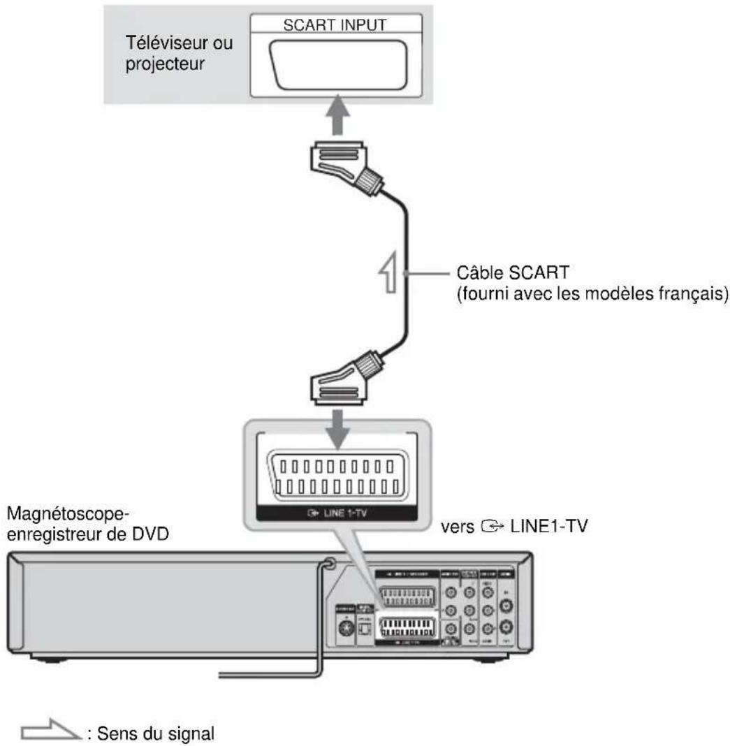 SONY RDRVX420 - Raccordement à la prise SCART - 1