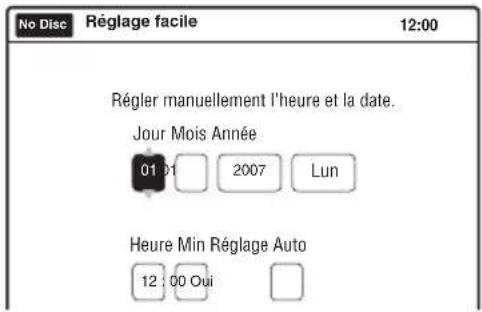 SONY RDRVX450 - Lorsque le téléchargement ou la recherche sont terminés, la fonction Horloge démarre automatiquement. - 2