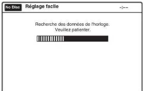 SONY RDRVX450 - Lorsque le téléchargement ou la recherche sont terminés, la fonction Horloge démarre automatiquement. - 1