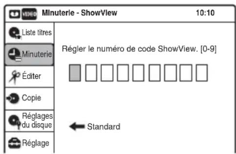 SONY RDRVX450 - Enregistrement de programmes télévisés avec le système ShowView - 2
