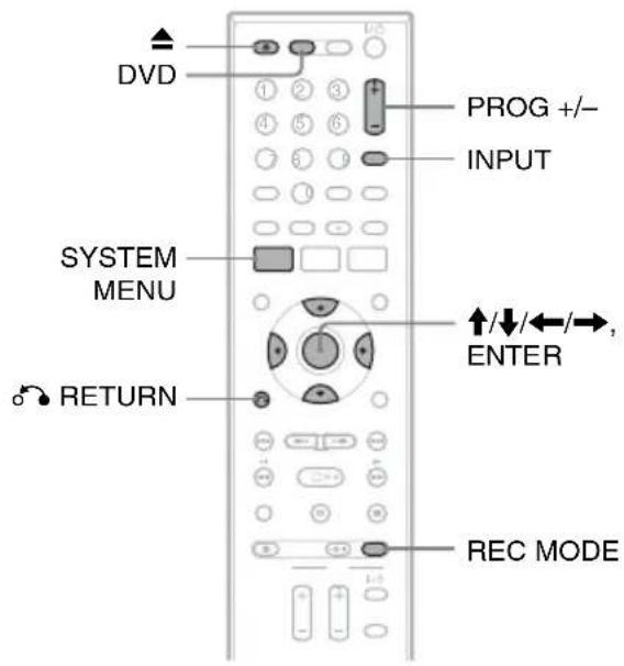 SONY RDRVX450 - ◆ Création de titres et de chapitres - 1