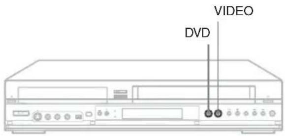 SONY RDRVX450 - Sélection aisée du mode DVD ou magnétoscope - 2