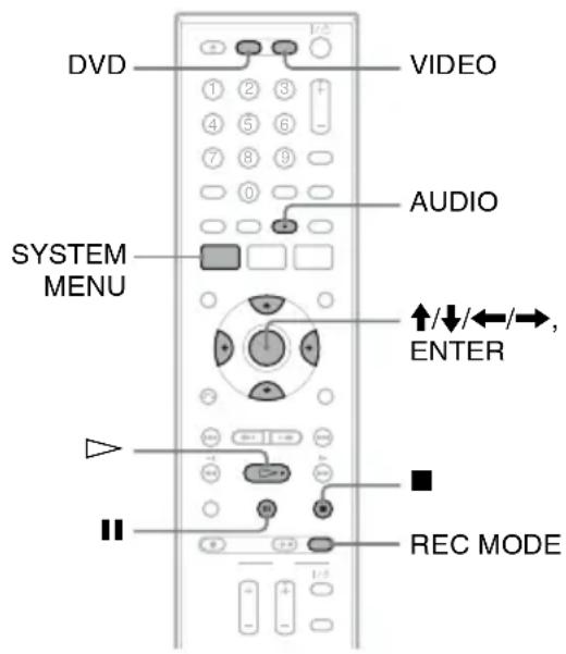 SONY RDRVX450 - ◆Création de titres et de chapitres - 1