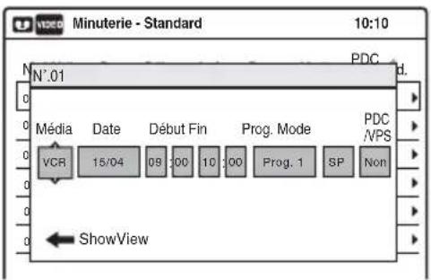 SONY RDRVX450 - Sélectionnez une des options, puis appuyez sur ENTER. - 1