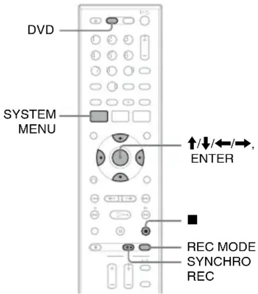 SONY RDRVX450 - Enregistrement à partir d'un appareil externe avec programmateur (Enregistrement synchro) - 1