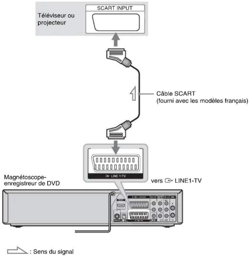 SONY RDRVX450 - Raccordement à la prise SCART - 1