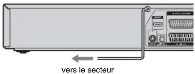 SONY RDRVX450 - Étape 5 : Raccordement du cordon d'alimentation - 1