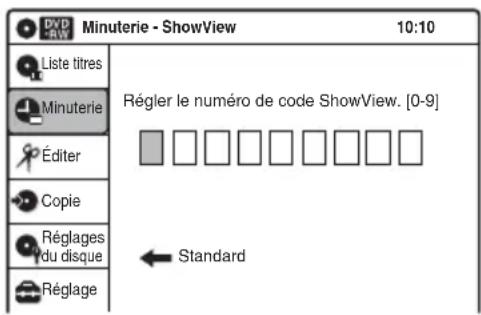 SONY RDRVX450 - Enregistrement de programmes télévisés avec le système ShowView - 2