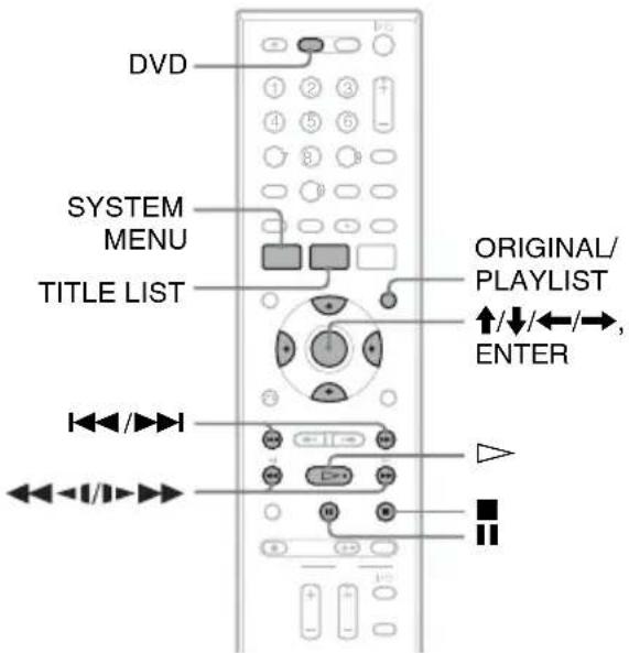 SONY RDRVX450 - Remarques - 1