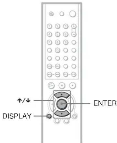 ↑/↓ DISPLAY ENTER