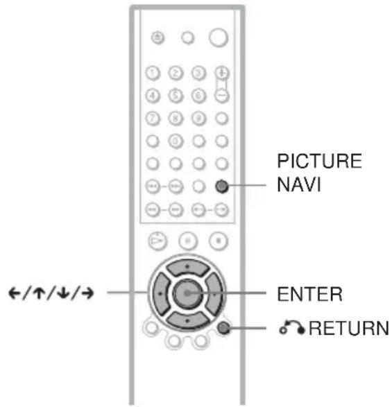 PICTURE NAVI ENTER RETURN