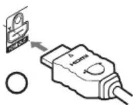 SONY DVPNS718H - Insérez le connecteur HDMI droit dans la prise HDMI OUT. - 1