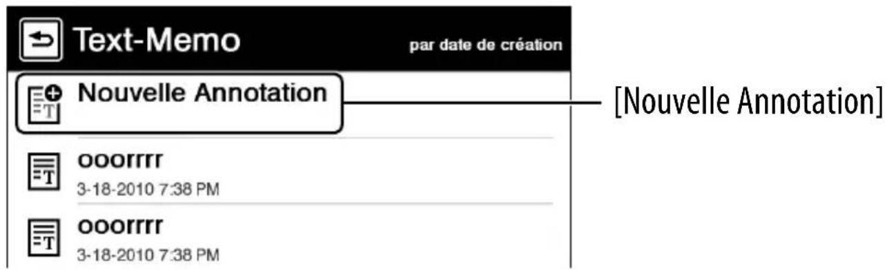 SONY PRS650 - Création d'annotations textuelles - 1