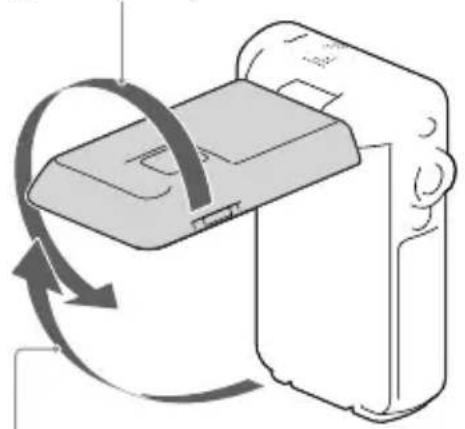 SONY HDRGW66E - De hoek van het LCD-scherm aanpassen - 1